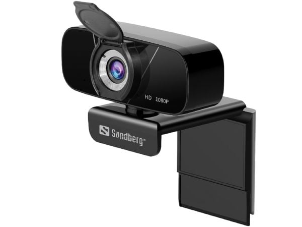 Sandberg USB Chat Webcam 1080P HD - Nettkamera - farge - 2 MP - 1920 x 1080 - 1080p - lyd - USB 2.0 - MJPEG, H.264, YUV