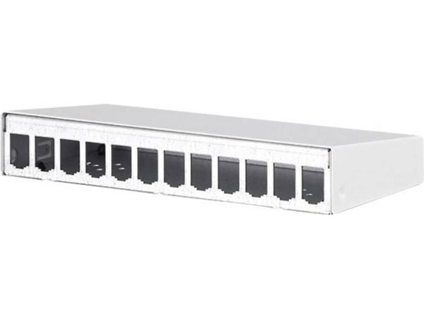 BTR E-DAT modul - Hus med modulær indsats - värillinen, RAL 9010 - 12 porte