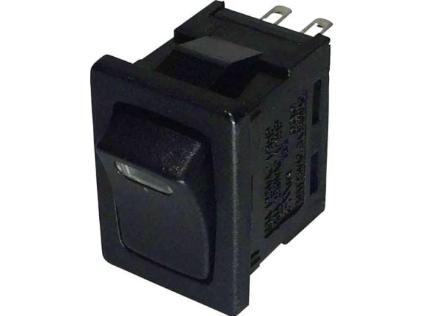 TRU COMPONENTS keinukytkin TC-R13-66L-02 LED 12V/DC 250 V/AC 6 A 1 x Off/On Klikkaava 1 kpl