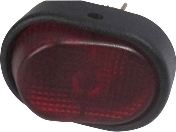 TRU COMPONENTS bil-vippebryter TC-R13-133B-SQ rød 12 V/DC 30 A, 1 x Off/On, klikk, 1 stk