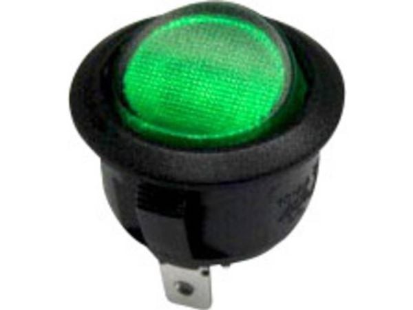 TRU COMPONENTS 1587635 Keinukytkin TC-R13-208B-02 GN 250 V/AC 10 A 1 x Pois päältä / Päälle naksahtaen 1 kpl