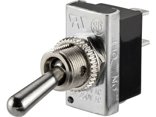 TRU COMPONENTS 1587672 TC-R13-25A2-05 Vaihtokytkin 250 V/AC 6 A 1 x Off/On Klikkaava 1 kpl
