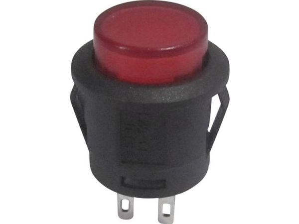 TRU COMPONENTS 1587753 TC-R13-523AL-05RT Painike 250 V/AC 1,5 A 1 x Off/(On) Painike Punainen 1 kpl