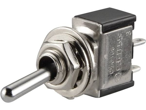 TRU COMPONENTS TC-TA103F1 Keinukytkin 250 V/AC 3 A 1 x On/Off/On Klikkaus/0/Clicking 1 kpl TRU COMPONENTS TC-TA103F1 Keinukytkin 250 V/AC 3 A 1 x On/Off/On Klikkaus/0/Clicking 1 kpl