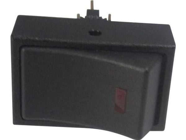 TRU COMPONENTS bilvippe-kontakt TC-R13-207L-SQ RØD 12V/DC 12 V/DC 20 A 1 x Off/On klikk 1 stk