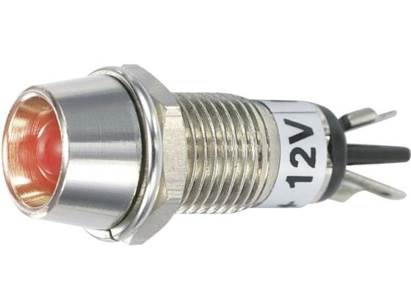 TRU COMPONENTS TC-R9-115L 12 V PUNAINEN LED-merkkivalo Rød 12 V/DC 12 V/DC