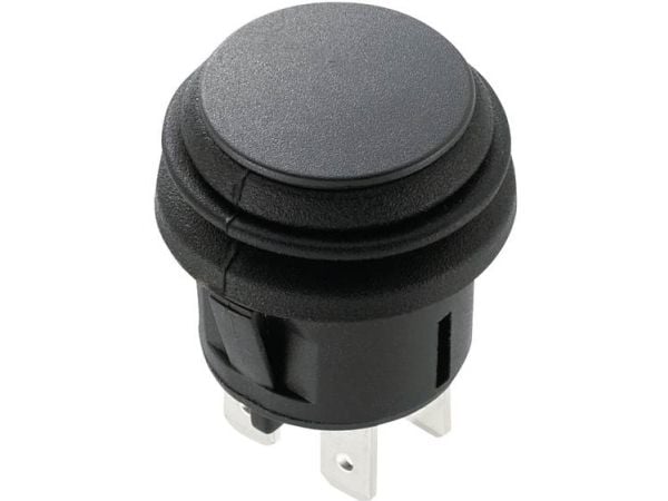TRU COMPONENTS 1588074 TC-R13-527B2-02 Painekytkin 250 V/AC 6 A 2 x Off/On Klikkende (Ø x H) 23 mm x 4,5 mm 1 stk
