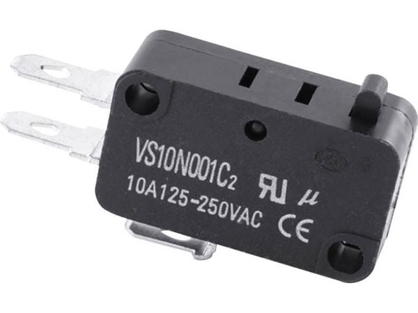 TRU COMPONENTS TC-MS20 Mikrokontakt TC-MS20 10 A Tastende 1 stk TRU COMPONENTS TC-MS20 Mikrokontakt TC-MS20 10 A Tastende 1 stk