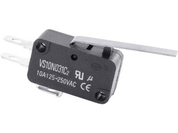 TRU COMPONENTS TC-MS23 Mikrokytkin TC-MS23 10 A Painonappi 1 kpl