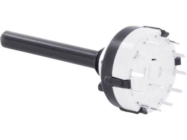 TRU COMPONENTS TC-DS2X6P dreie bryter 0,35 A, bryterposisjoner 6, 5 x 30 °, 1 stk