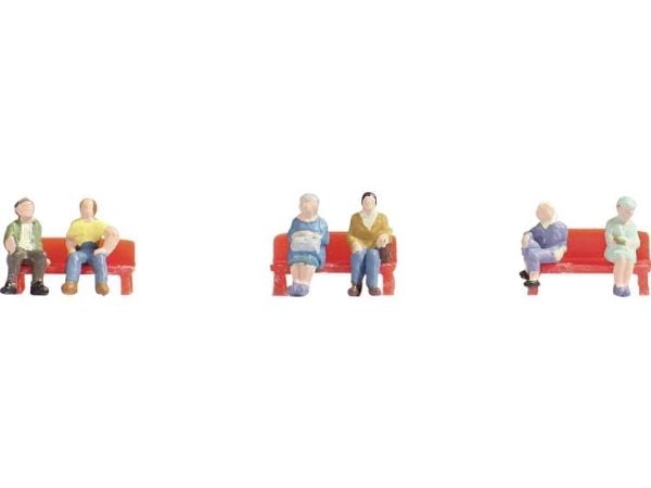 NOCH Sitting People, Z (1:220), Flerfarget
