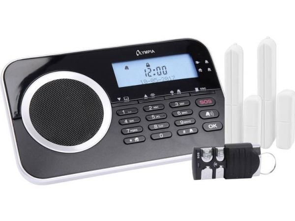 Olympia Protect 9730, Musta, Valkoinen, Painikkeet, LCD, CE, Puhelinlinja, GSM