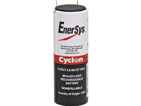 EnerSys Hawker Cyclon DT Blybatteri 2 V 4,5 Ah Blyfleece (Ø x H) 34 mm x 103 mm Flatplugg 4,8 mm Vedlikeholdsfritt, Batterifunksjoner, Syklusstabil...