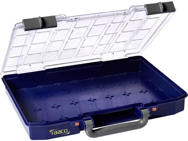 raaco 142830, Oppbevaringsbag, Blå, Rektangulær, Polykarbonat, Polypropylen (PP), Monokromatisk, Universell