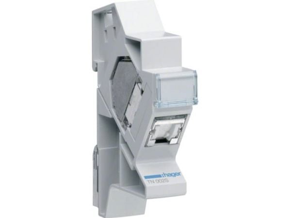 Hager TN002S, Ledning feste, Grå, RJ-45, Hunkjønn, 26/22, Cat6