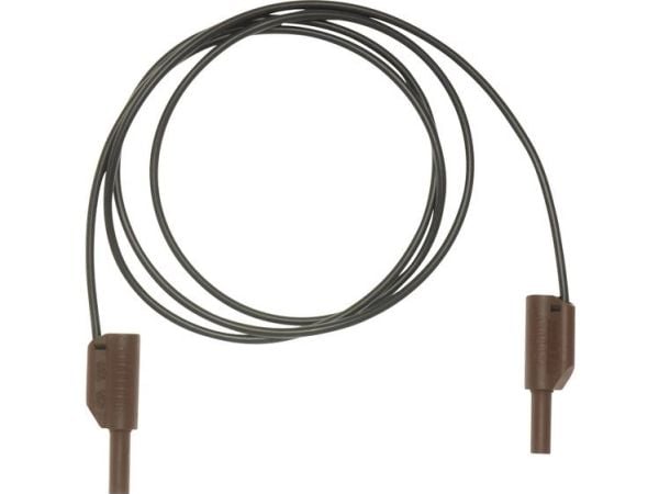 Metrel A 1342 Turvatestausjohto [banaanipistoke 4 mm - banaanipistoke 4 mm] 1,50 m Musta, ruskea 1 kpl 1 kpl