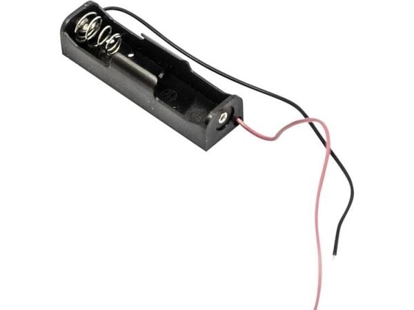 MPD BCAAW batteriholder for 1x R6 (AA), kabel
