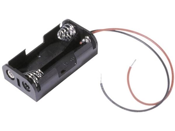MPD BH2AAW Batteriholder 2x R6 (AA) Kabel (L x B x H) 58 x 32 x 16 mm