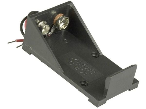 Batteriholder MPD BH9VW for 1x 9 V blokk kabel (L x B x H) 55 x 30 x 21 mm