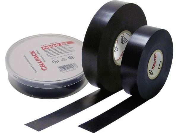 CellPack 233 0.18-19-20 sw 223607 isoleringstejp Premio 233 svart (L x B) 20 m x 19 mm 1 st