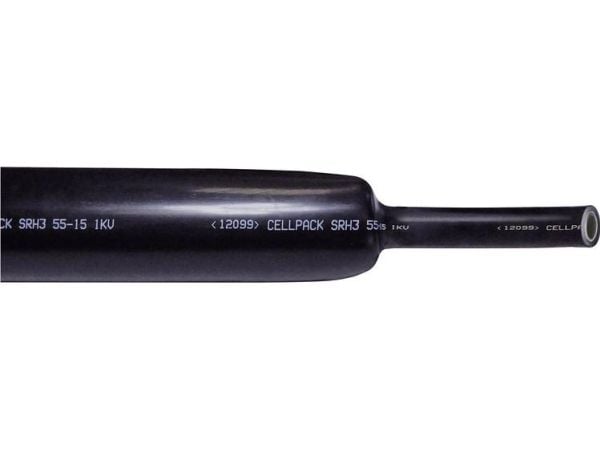 CellPack krympslang med lim svart 8 mm 2 mm krymphastighet 3:1 (1 st)