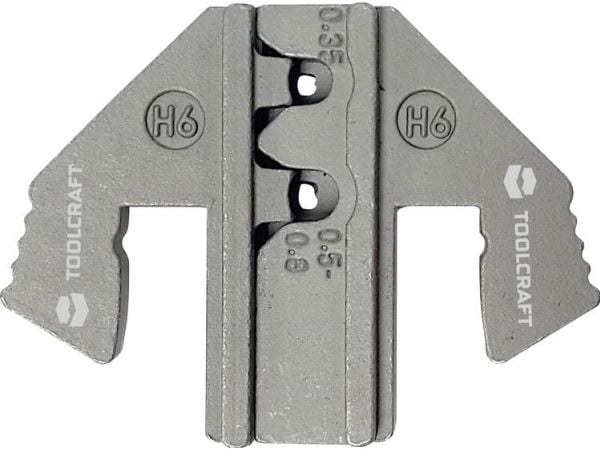 TOOLCRAFT PLE-0H6 1601086 Krympningsinsats Kabelsko 0,35 till 0,8 mm² Passar till märket TOOLCRAFT PZ-500