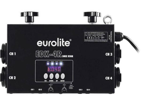 EDX-4RT DMX RDM truss dimmerpakke (70064074) EDX-4RT DMX RDM truss dimmerpakke (70064074)