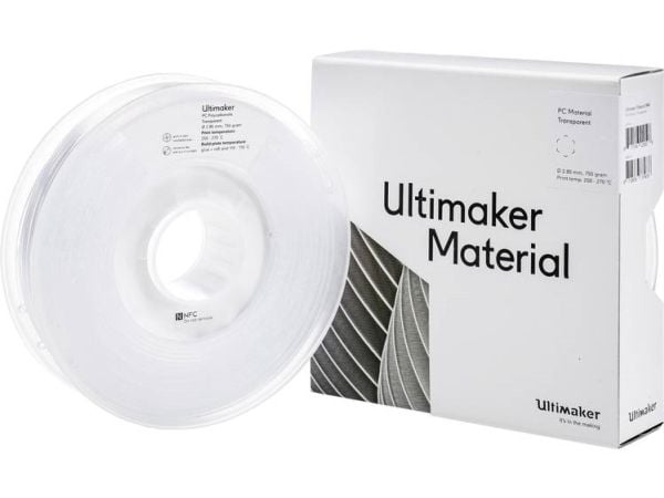 Ultimaker PC-filament PCA - M3577 transparent 750 g 2,85 mm (212674)
