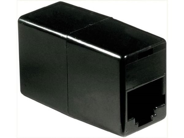 Basetech Western Adapter [1x RJ45-sokkel 8p4c - 1x RJ45-sokkel 8p4c] 0 m Svart Basetech (BT-1602088)