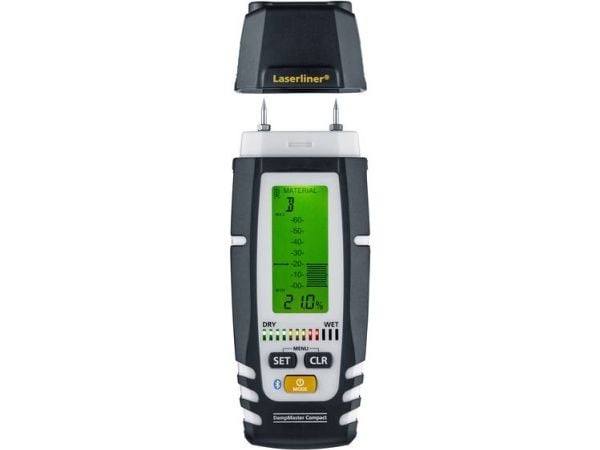 Laserliner DampMaster Compact Plus, Tre, Digitalt, Grå, 0 - 90%, 4%, LCD