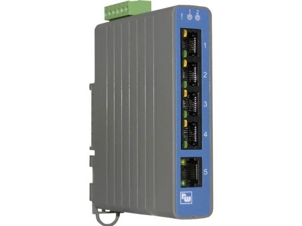 Wachendorff Ethernet-switch 5 portar ETHSW50K industrinätverksswitch