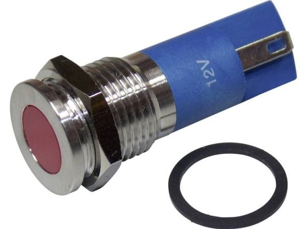 TRU COMPONENTS 1605981 LED-merkkilamppu Rød 12 V DC/AC