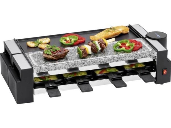 Clatronic RG 3678, 4 henkilö(t), Musta, Suorakulmainen, 380 x 115 mm, 1200 W, 220-240 V