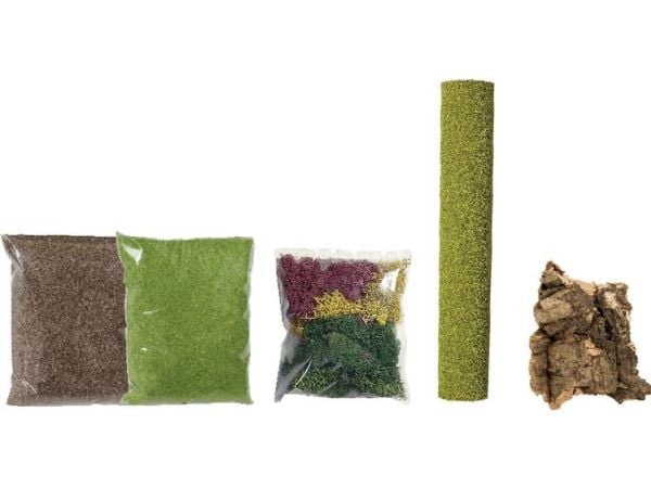 NOCH Scenery Starter Kit, Brun, Grønn, Rød, Gult