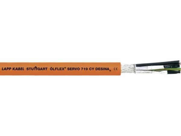 Lapp ÖLFLEX SERVO 719 CY, 100 m, Orange, Koppar, PVC, 145 kg/km, 225 kg/km