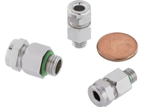 LAPP SKINDICHT® MINI 8 x 1 FKM 52001887 Kaapeliläpivienti M8 messinki nikkeli 1 kpl