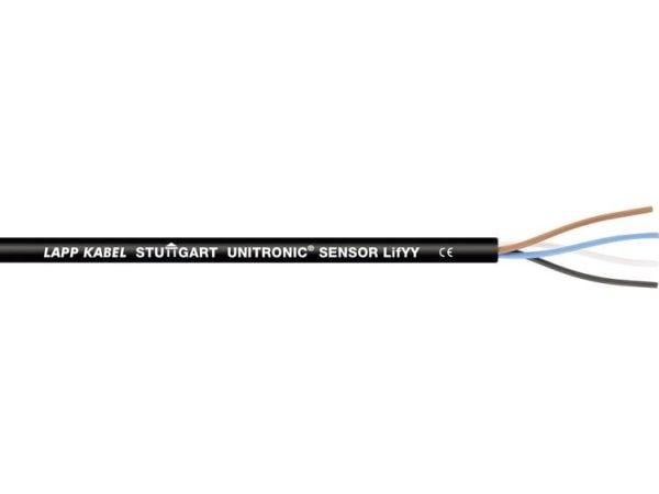 UNITRONIC SENSOR LifYY, 500 m, musta, kupari, polyvinyylikloridi (PVC), 300 V, -25 - 80 °C