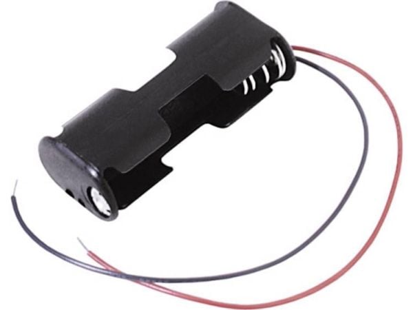 MPD BC22AAW batteriholder 2x R6 (AA) kabel (L x B x H) 57,7 x 25,4 x 15,9 mm