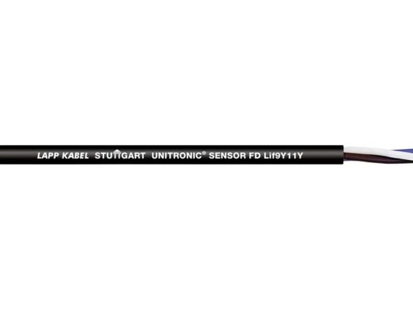 Lapp UNITRONIC SENSOR FD Lif9Y11Y, 500 m, Svart, Polypropylen, Polyuretan (PUR), 300 V, -40 - 80 ° C