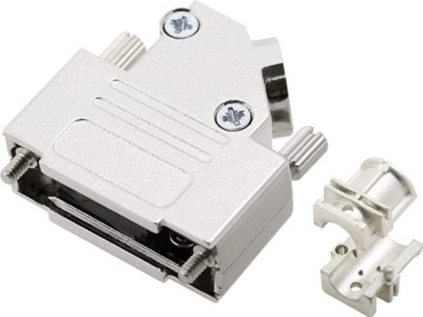 encitech D45ZK15HI-K 6560-0706-12 D-SUB-kabinett polantall: 15 metall 45° sølv 1 stk