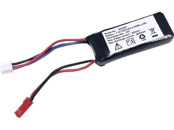 Reely Modelbyggeri-batteripakkeja (LiPo) 7,4 V 600 mAh Celletal: 2 15 C Softcase BEC-tilslutning