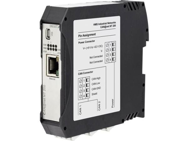 Ixxat 1.01.0332.20000 HMS Industrial Networks CAN-muunnin 9 V/DC, 12 V/DC, 24 V/DC, 36 V/DC 1 kpl 1 kpl