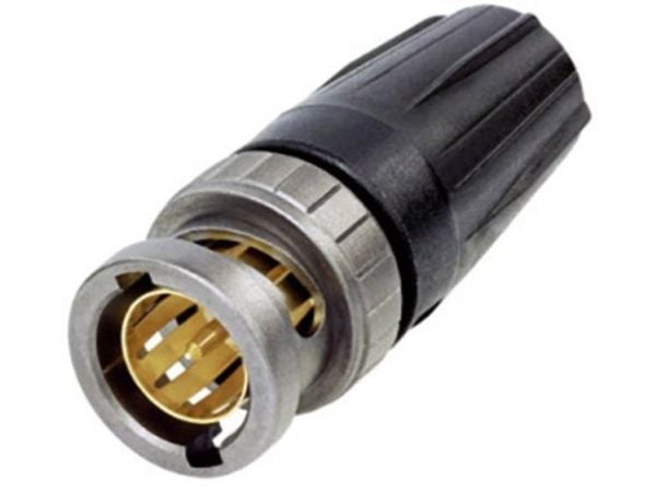 Neutrik NBNC75BDD6X, BNC, Aluminium, Sort, 1500 V, 3 mO, 50 V, 75 O