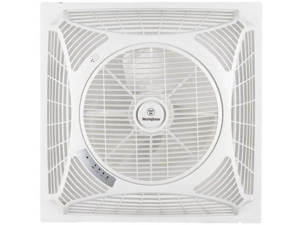 Westinghouse Windsquare Loftsventilator (L x B x H) 62 x 62 x 22 cm Vingefarve: Hvid Chassisfarve: Hvid