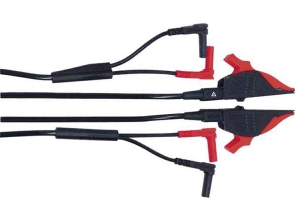 Gossen Metrawatt KC4 Testijohtosarja [Krokotiiliklipsi - Liitin 4 mm] 1,20 m 1 kpl 1 kpl