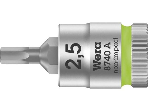Wera 8740 A 05003331001 Umbraconøkkelbitsinnsats 2,5 mm 1/4 (6,3 mm)