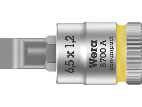 Wera 8700 A FL 05003322001 Bits-innsats med spor 6,5 mm 1/4 (6,3 mm)