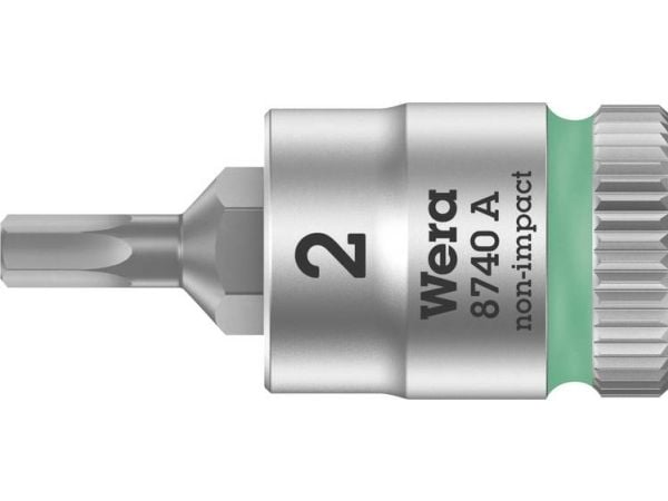 Wera 8740 A 05003330001 Umbraconøkkelbitsinnsats 2 mm 1/4 (6,3 mm)