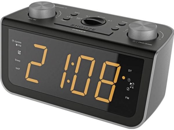 Soundmaster FUR5005, Klokke, Digitalt, FM, PLL, LED, 4,57 cm (1.8"), Svart