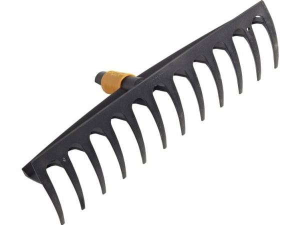 Fiskars 135051, Trädgårdsräfsa, Svart, Orange, Plast, 152 mm